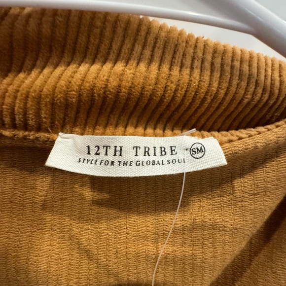 brown corduroy jumpsuit - 12th tribe - small - Picture 2 of 2